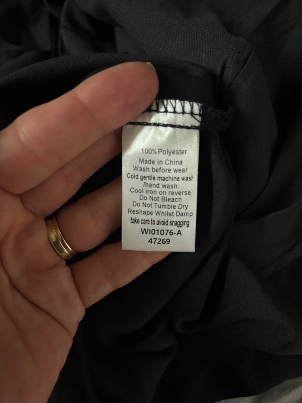 Willa Carol Midi Dress Black Size 10 - Picture 9 of 9